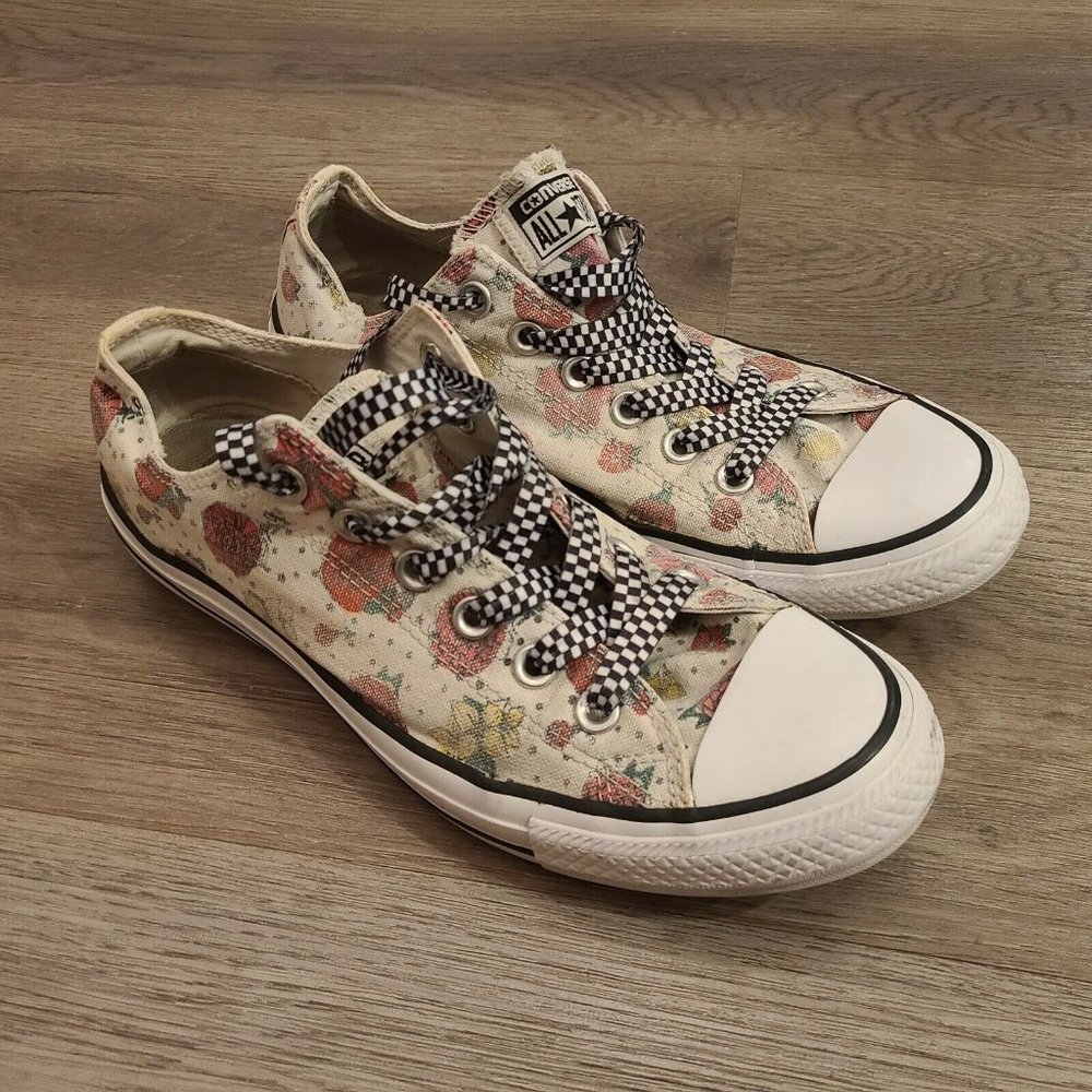Converse All Star Colorful Floral Print Sneakers Women's US Size 9